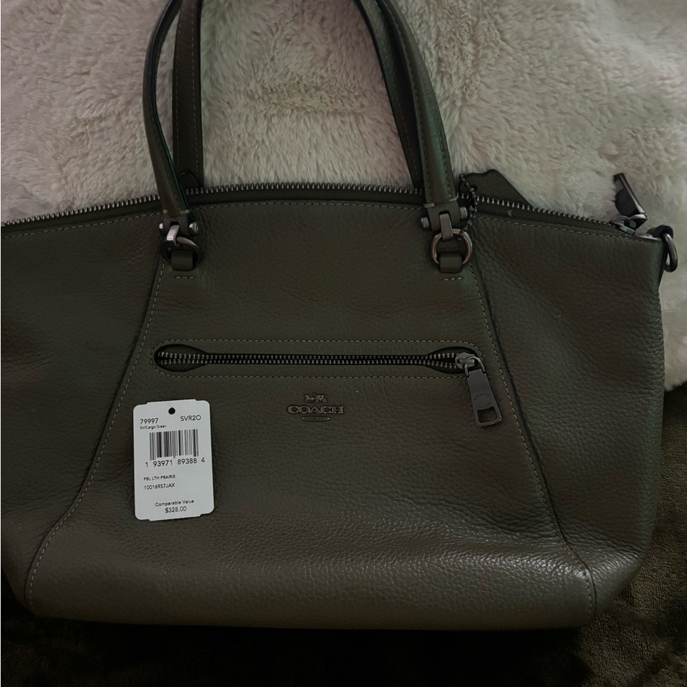 Never used olive green Coach Purse